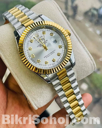 Gold Quartz Watch For Men